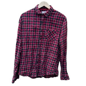 Truly standard fit women's size large black and red flannel